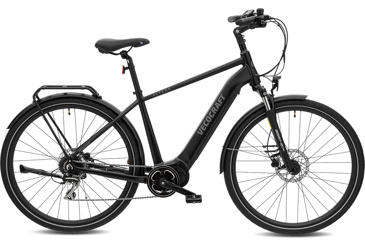 Vecocraft E Trekking Bike ATLAS 28 mit 100Nm mit Mittelmotor myebikes