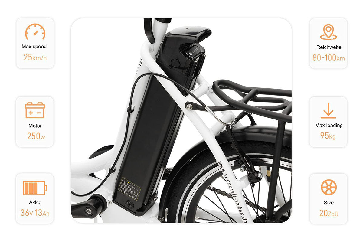 Vecocraft E-Klapprad EPAX,20''City E bike