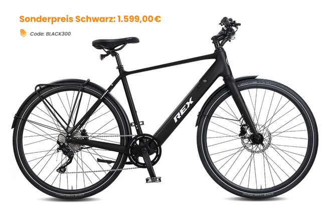 REX Carbon E-Bike 16kg Shimano DEORE 10-Gang
