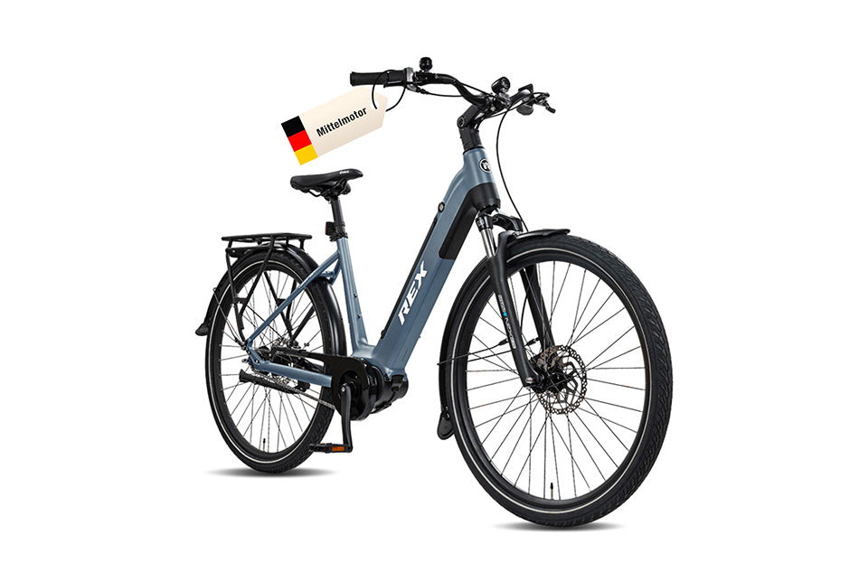 REX Commuter+ Cityrad E-Bike 28 Zoll, Mittelmotor, Pedelec Damen & Herren